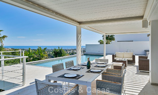 Modern renovated Andalusian villa with sea and mountain views for sale in Nueva Andalucía, Marbella 796135 
