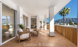 Modern renovated apartment with spacious terrace for sale with panoramic views in Nueva Andalucía, Marbella 796057 