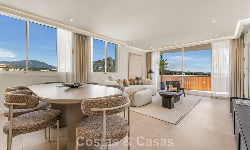 Modern renovated apartment with spacious terrace for sale with panoramic views in Nueva Andalucía, Marbella 796066