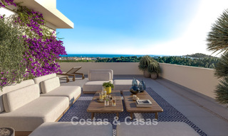 Modern luxury new-build apartments for sale with sea views in Mijas Costa, Costa del Sol 796015 