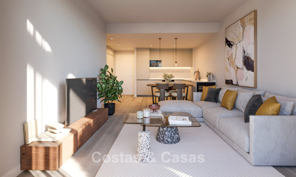 Modern luxury new-build apartments for sale with sea views in Mijas Costa, Costa del Sol 796025