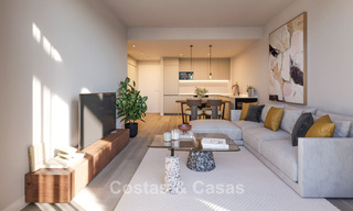 Modern luxury new-build apartments for sale with sea views in Mijas Costa, Costa del Sol 796025 