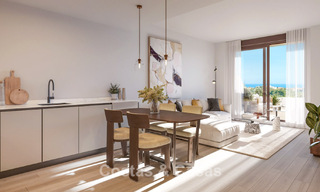 Modern luxury new-build apartments for sale with sea views in Mijas Costa, Costa del Sol 796026 