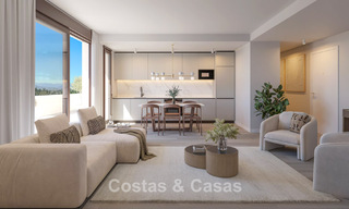 Modern luxury new-build apartments for sale with sea views in Mijas Costa, Costa del Sol 796028 