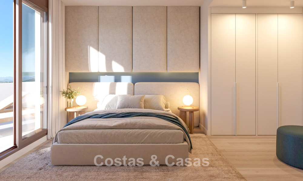 Modern luxury new-build apartments for sale with sea views in Mijas Costa, Costa del Sol 796029
