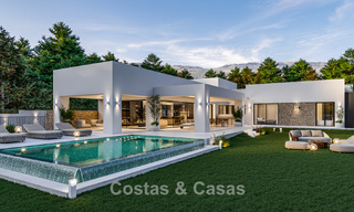 Exclusive, modern villa on one level with heated pool for sale on the New Golden Mile, Marbella - Estepona 796032 