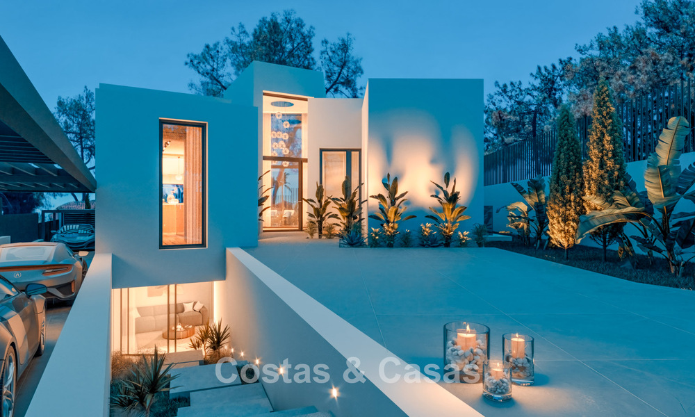 Brand-new, modern luxury villa with sea views for sale on the beachside east of Marbella centre 796217