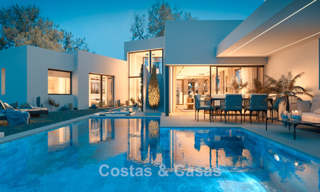 Brand-new, modern luxury villa with sea views for sale on the beachside east of Marbella centre 796218