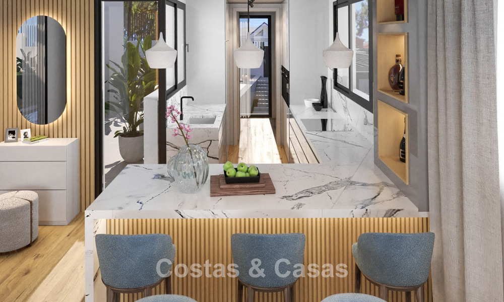 Brand-new, modern luxury villa with sea views for sale on the beachside east of Marbella centre 796221