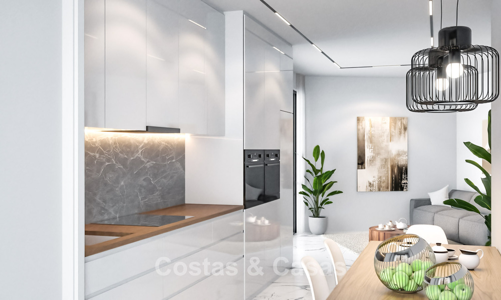 Brand-new, modern luxury villa with sea views for sale on the beachside east of Marbella centre 796223