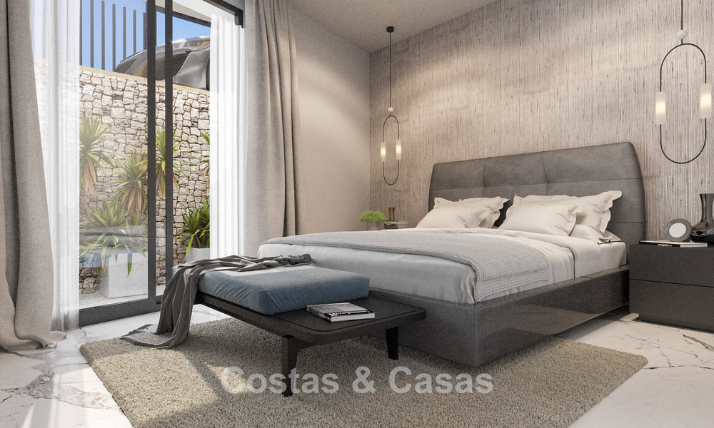 Brand-new, modern luxury villa with sea views for sale on the beachside east of Marbella centre 796234