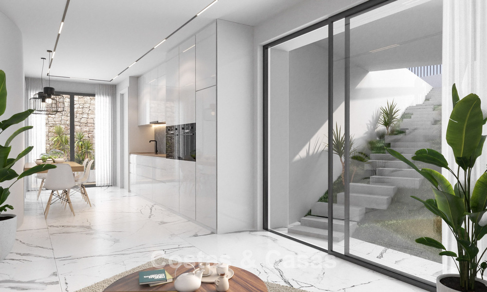 Brand-new, modern luxury villa with sea views for sale on the beachside east of Marbella centre 796237