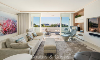 Exclusive duplex penthouse with a modern and light interior for sale in a gated complex on the Golden Mile, Marbella 796400 