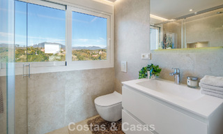 Exclusive duplex penthouse with a modern and light interior for sale in a gated complex on the Golden Mile, Marbella 796406 