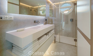 Exclusive duplex penthouse with a modern and light interior for sale in a gated complex on the Golden Mile, Marbella 796420 