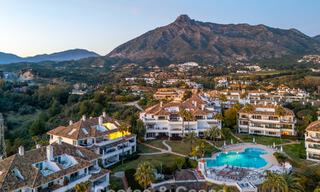 Exclusive duplex penthouse with a modern and light interior for sale in a gated complex on the Golden Mile, Marbella 796435 