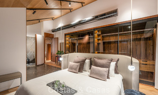 Exclusive architectural villa with panoramic golf and sea views for sale in Nueva Andalucia, Marbella 796344 