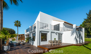 Exclusive architectural villa with panoramic golf and sea views for sale in Nueva Andalucia, Marbella 796347 