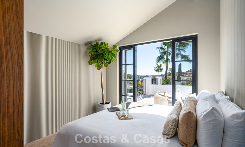 Exclusive architectural villa with panoramic golf and sea views for sale in Nueva Andalucia, Marbella 796351