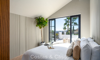 Exclusive architectural villa with panoramic golf and sea views for sale in Nueva Andalucia, Marbella 796351 