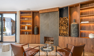 Exclusive architectural villa with panoramic golf and sea views for sale in Nueva Andalucia, Marbella 796359 