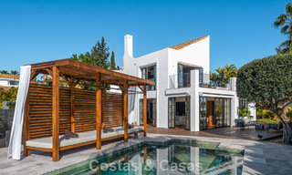 Exclusive architectural villa with panoramic golf and sea views for sale in Nueva Andalucia, Marbella 796360 