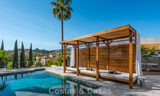 Exclusive architectural villa with panoramic golf and sea views for sale in Nueva Andalucia, Marbella 796363 
