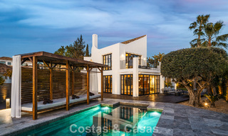 Exclusive architectural villa with panoramic golf and sea views for sale in Nueva Andalucia, Marbella 796377 