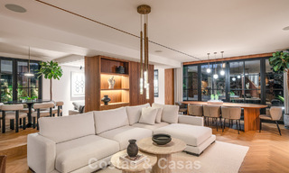 Exclusive architectural villa with panoramic golf and sea views for sale in Nueva Andalucia, Marbella 796383 