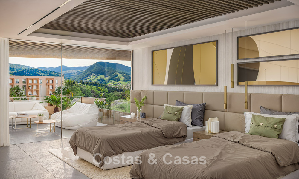 Innovative new-build apartments with avant-garde architecture for sale in the centre of Estepona 795915