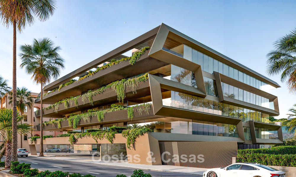 Innovative new-build apartments with avant-garde architecture for sale in the centre of Estepona 795919
