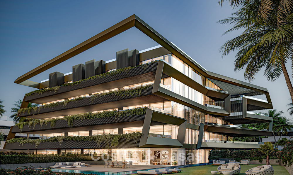 Innovative new-build apartments with avant-garde architecture for sale in the centre of Estepona 795925