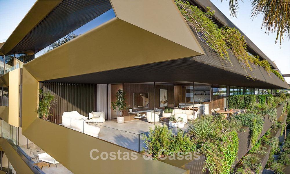 Innovative new-build apartments with avant-garde architecture for sale in the centre of Estepona 795928
