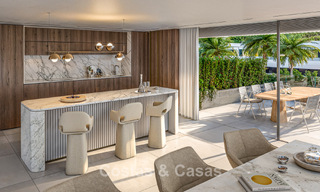 Innovative new-build apartments with avant-garde architecture for sale in the centre of Estepona 795935 