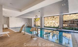 Contemporary penthouse with sea views from the rooftop terrace for sale on the New Golden Mile, between Marbella and Estepona 796629 