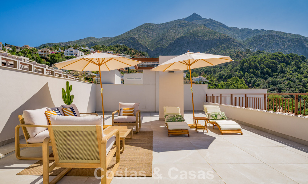 New duplex penthouse with unobstructed views for sale in peaceful Istán, near Marbella on the Costa del Sol 796184