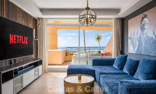 Spacious apartment with panoramic golf and sea views for sale in Nueva Andalucía, Marbella 796915 