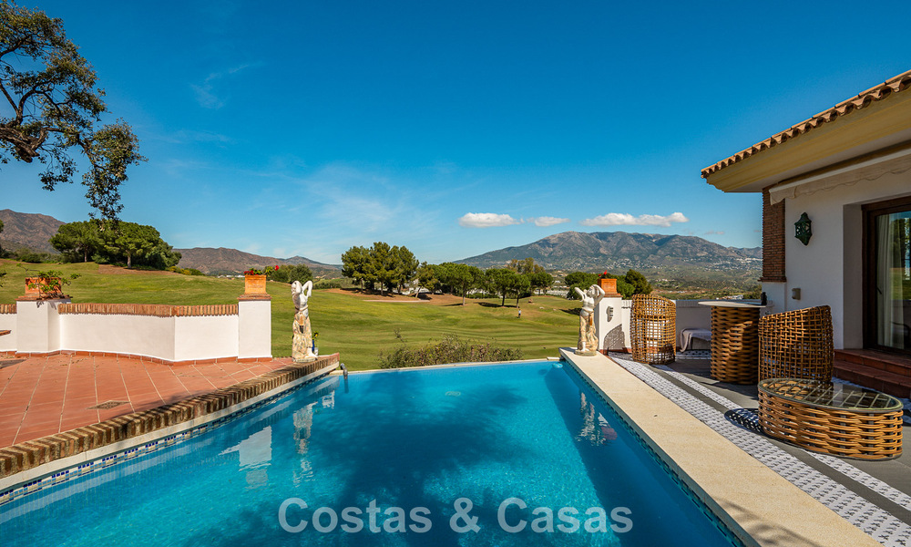Mediterranean frontline golf villa with panoramic views for sale in La Cala Golf Resort, Mijas Costa 796461