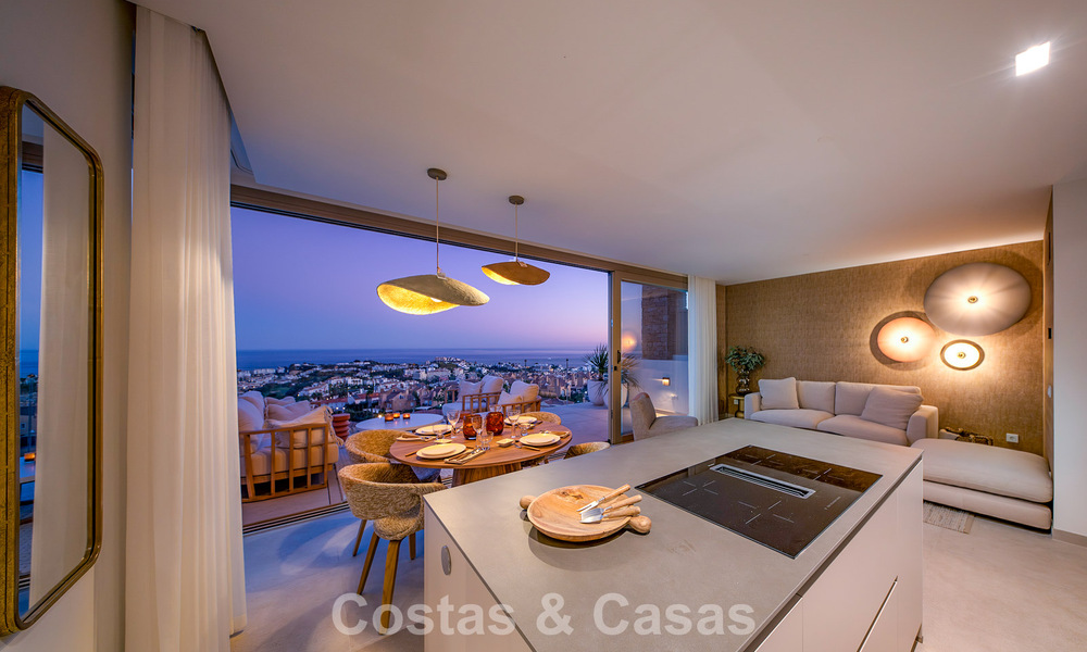 Move-in ready! Luxurious, modern apartments with panoramic sea views for sale in Mijas’ Golf Valley on the Costa del Sol 797113