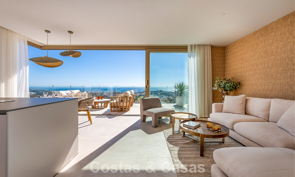 Move-in ready! Luxurious, modern apartments with panoramic sea views for sale in Mijas’ Golf Valley on the Costa del Sol 797119