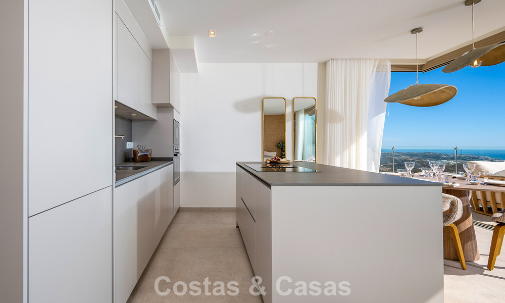 Move-in ready! Luxurious, modern apartments with panoramic sea views for sale in Mijas’ Golf Valley on the Costa del Sol 797120