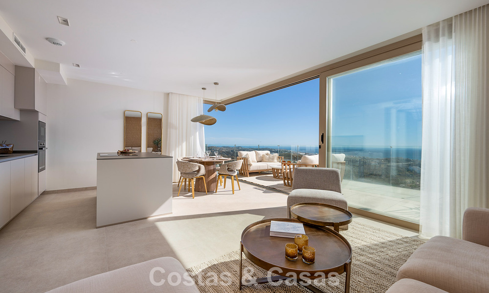 Move-in ready! Luxurious, modern apartments with panoramic sea views for sale in Mijas’ Golf Valley on the Costa del Sol 797123