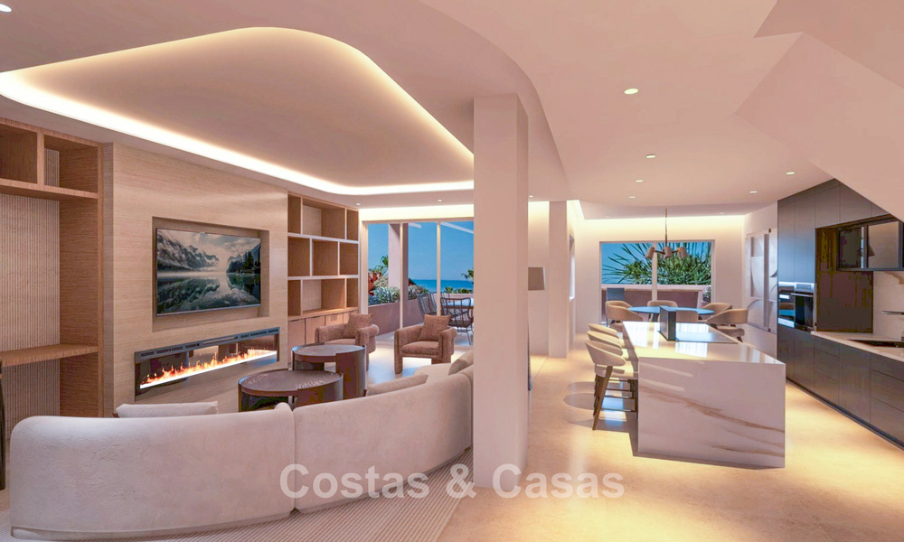 Luxury duplex penthouse for sale in a five-star beachfront complex on the New Golden Mile between Marbella and Estepona 797277