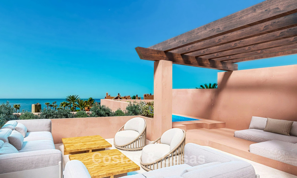 Luxury duplex penthouse for sale in a five-star beachfront complex on the New Golden Mile between Marbella and Estepona 797280