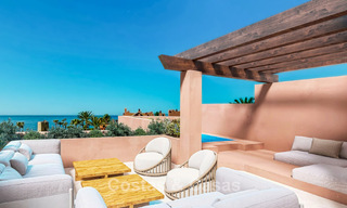 Luxury duplex penthouse for sale in a five-star beachfront complex on the New Golden Mile between Marbella and Estepona 797280 
