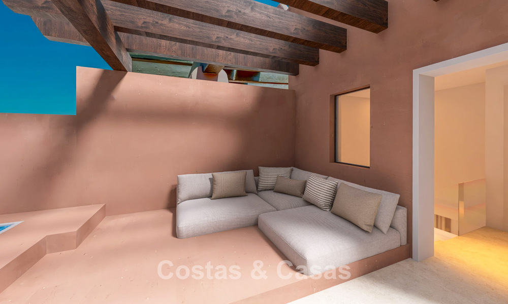 Luxury duplex penthouse for sale in a five-star beachfront complex on the New Golden Mile between Marbella and Estepona 797287