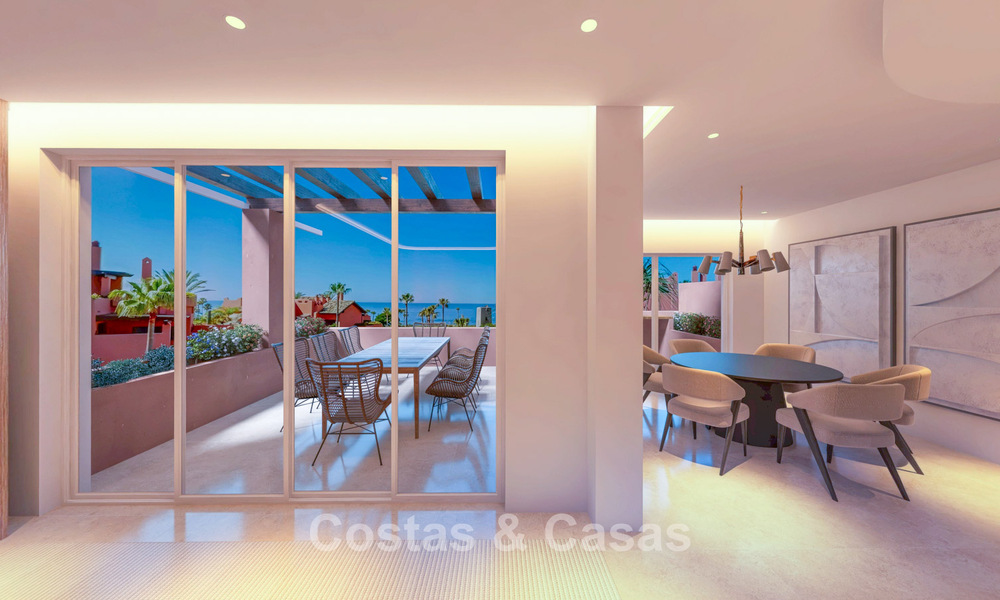 Luxury duplex penthouse for sale in a five-star beachfront complex on the New Golden Mile between Marbella and Estepona 797290
