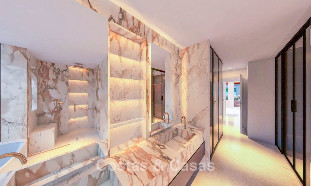 Luxury duplex penthouse for sale in a five-star beachfront complex on the New Golden Mile between Marbella and Estepona 797295