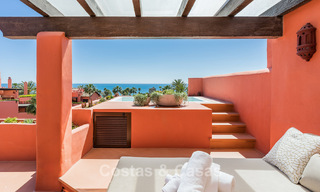 Luxury duplex penthouse for sale in a five-star beachfront complex on the New Golden Mile between Marbella and Estepona 797743 