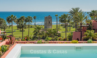 Luxury duplex penthouse for sale in a five-star beachfront complex on the New Golden Mile between Marbella and Estepona 797747 